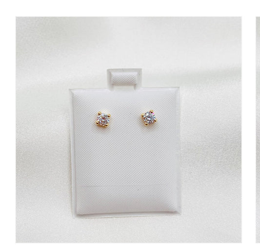 Square mini Stone Earrings