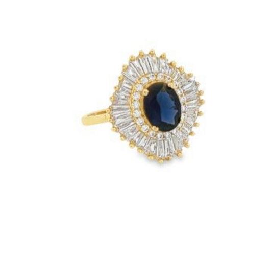 Georgina Blue Stone Ring