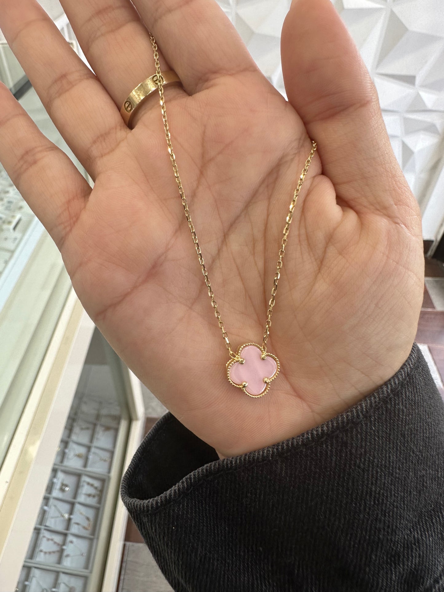 14kt Pink Van C Necklace