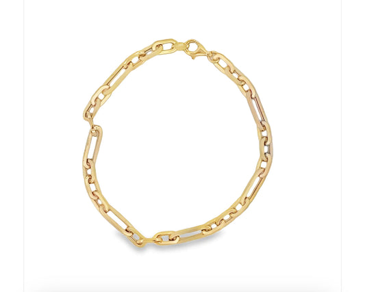 14k Fancy Link Bracelet