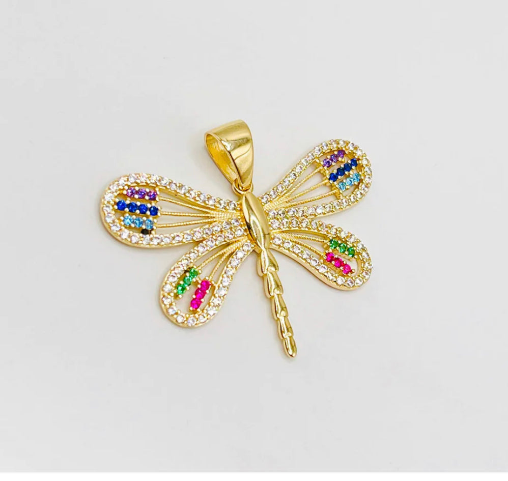 Libélula de colores Pendant