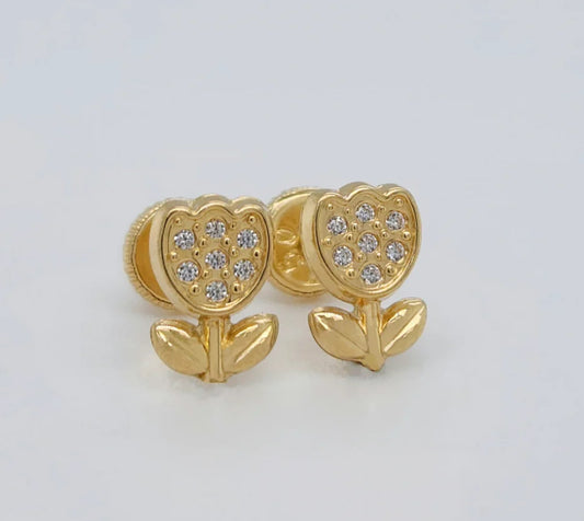 18K Tulipanes Earrings