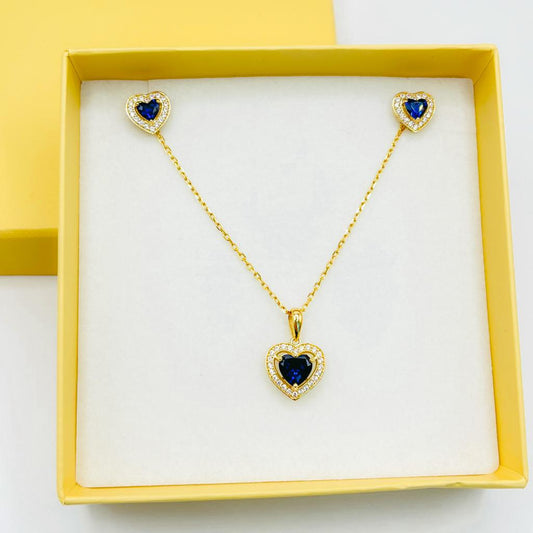 Blue Stone Corazon Set